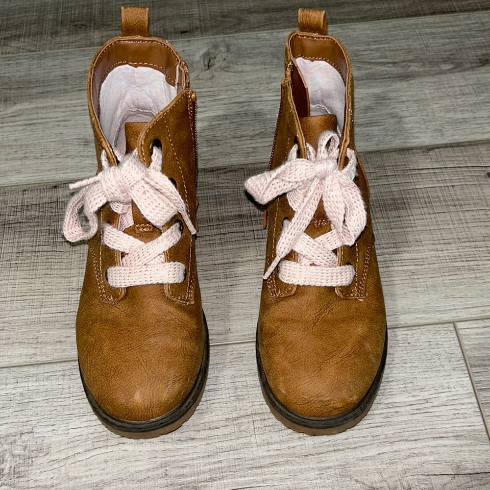 Cat and Jack toddler Girl Lace up Boots in size 12